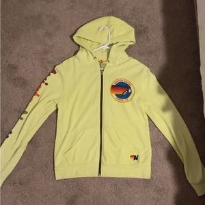 Neon Aviator Nation zip up hoodie